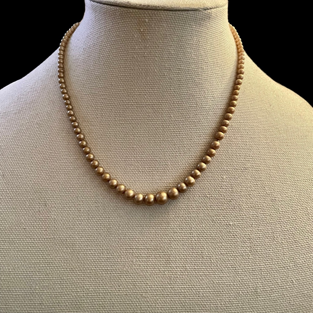 Vintage Marvella Graduated Faux Pearl Necklace
